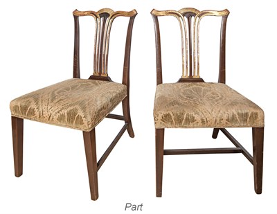 Lot 201 - Set of Four George III Style Parcel-Gilt...