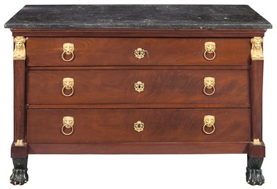 Lot 398 - Empire Gilt-Bronze-Mounted, Parcel-Gilt and...