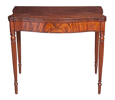 Lot 120 - Federal Style Mahogany Games Table S. Chandy...
