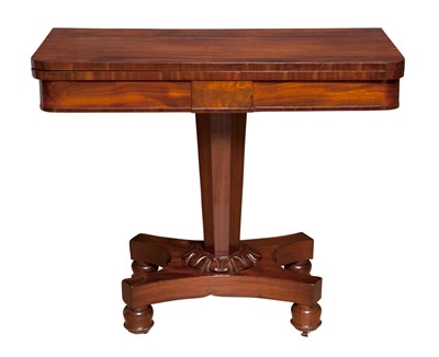 Lot 123 - Regency Style Mahogany Card Table Height 29...