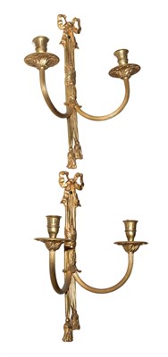 Lot 127 - Set of Four Louis XVI Style Gilt-Metal Tassel...