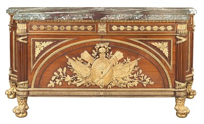 Lot 447 - Louis XVI Style Gilt-Bronze Mounted Mahogany,...