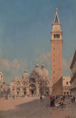 Lot 9 - Amedee Rosier French, b. 1841-1898 Venice, The...