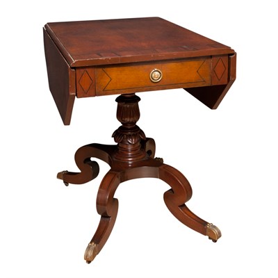 Lot 138 - Pair of Regency Style Mahogany Pembroke Tables...