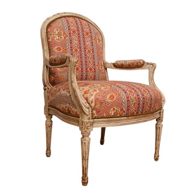 Lot 147 - Pair of Louis XVI Style Painted Wood Open...