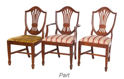 Lot 155 - Set of Eight George III Style Mahogany Dining...