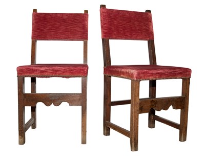 Lot 158 - Pair of Baroque Style Upholstered Side Chairs