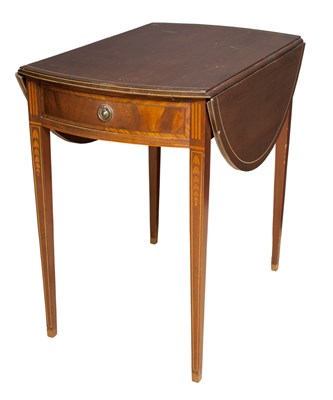 Lot 160 - Federal Style Mahogany Pembroke Table Height...
