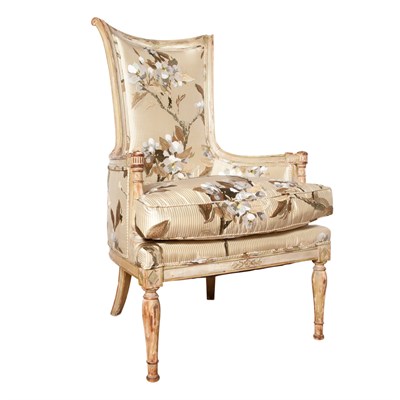 Lot 174 - Neoclassical Style Painted Wood Bergere