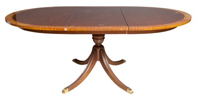 Lot 178 - Regency Style Banded Mahogany Pedestal...
