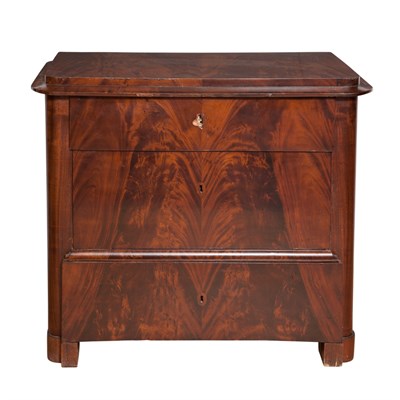 Lot 181 - Louis Phillipe Style Mahogany Chest of Drawers...