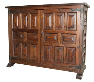 Lot 184 - Renaissance Style Walnut Side Cabinet Height...