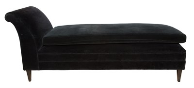 Lot 194 - Upholstered Chaise Longue Length 6 feet.