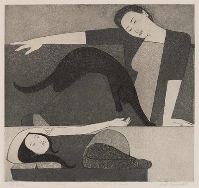 Lot 8 - Will Barnet BIG GREY; THE BLUE ROBE (S. 127;...