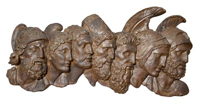 Lot 196 - Composition Wall Plaque Depicting Classical...
