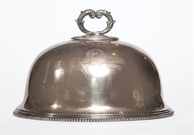 Lot 230 - Three Silver Plated Meat Domes 19th Century...