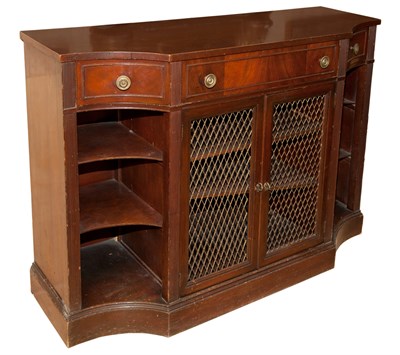 Lot 244 - Regency Style Mahogany Secretary Side Cabinet...