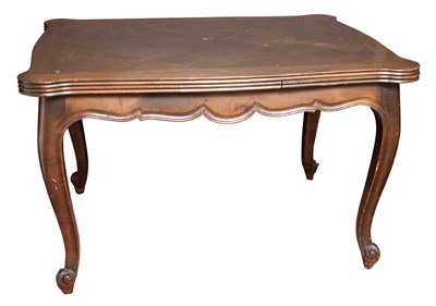 Lot 256 - Louis XV Style Walnut Stained Draw-Leaf Dining...
