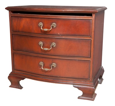 Lot 257 - Pair of Chippendale Style Mahogany Bedside...