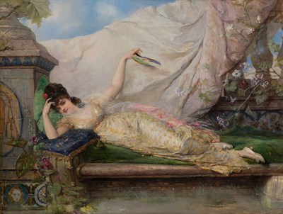 Lot 19 - European School 19th Century Reclining Figure...