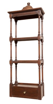 Lot 276 - Mahogany Hanging Shelf Height 37 inches, width...