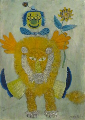 Lot 59 - Henri Maik French, 1922-1993 Lion and Clown,...