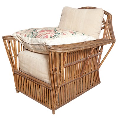 Lot 298 - Group of Wicker Furniture Comprising a sofa,...