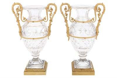 Lot 411 - Pair of Continental Gilt-Bronze Mounted...