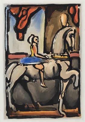 Lot 209 - Georges Rouault (1871-1958) LA PETITE ÉCUYÈRE...