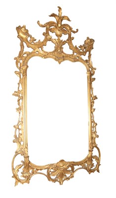 Lot 150 - Rococo Style Giltwood Mirror Height 57 inches,...