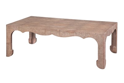 Lot 318 - Asian Style Faux Shagreen Low Table Height 18...