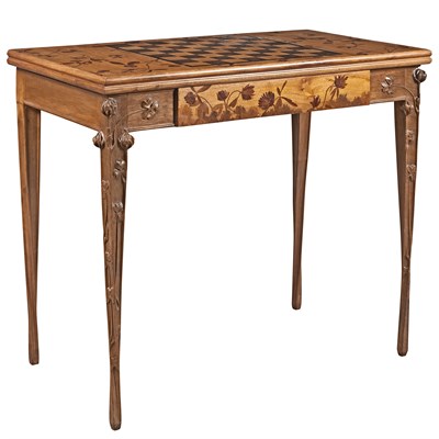 Lot 170 - French Art Nouveau Marquetry and Parquetry...