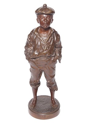 Lot 406 - Polish Bronze Figure of Mousse Siffleur Cast...