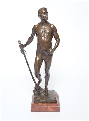 Lot 405 - Polish Bronze Figure of a Victorious Male...