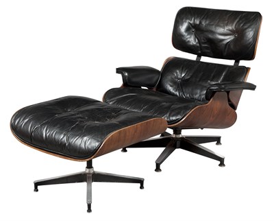 Lot 225 - Charles and Ray Eames Rosewood 670 Lounge...