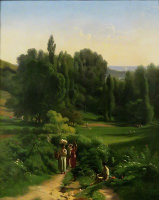 Lot 44 - Paul Jean Flandrin French, 1811-1902 In the...
