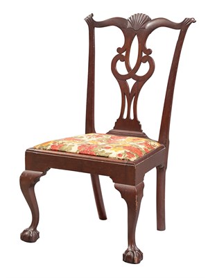 Lot 159 - Chippendale Cherry Side Chair Chapin School,...