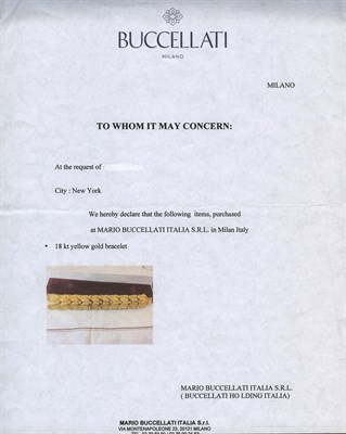 Lot 415 - Two-Color Gold Tulip Bracelet, Buccellati