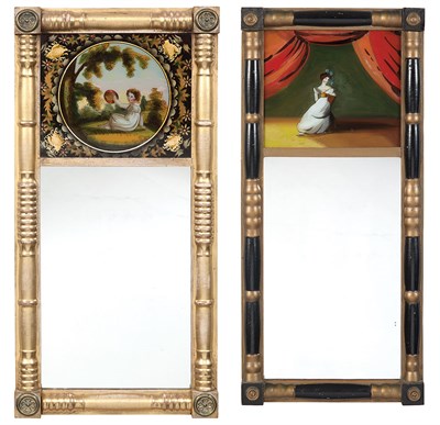 Lot 223 - Classical Giltwood and Églomisé Mirror 19th...