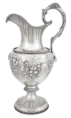 Lot 183 - American Silver Water Pitcher Peter L. Krider...
