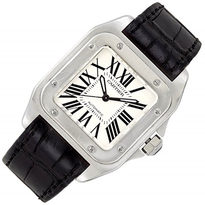 Lot 149 - Gentleman's Stainless Steel 'Santos 100' Wristwatch, Cartier, Ref. 2878