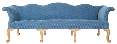 Lot 278 - George II Style Painted Settee Partially...