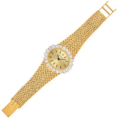 Lot 182 - Lady's Gold and Diamond Wristwatch, Rolex