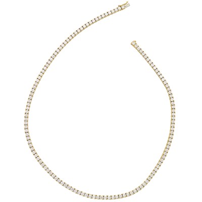 Lot 330 - Gold and Diamond Necklace