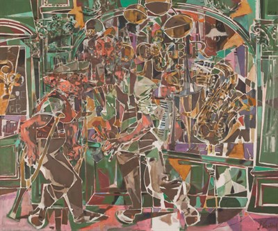 Lot 131 - Jack Levine American, 1915-2010 Pawnshop, 1951...