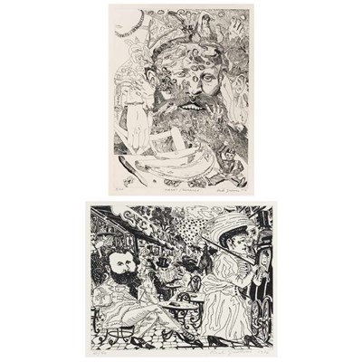Lot 121 - Red Grooms MANET/ROMANCE; CAFE MANET Two etchings