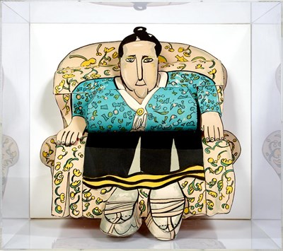 Lot 86 - Red Grooms GERTRUDE STEIN (KNESTRICK 44) Three-...