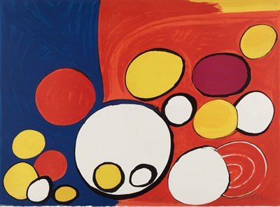 Lot 30 - Alexander Calder CIRCLE WITH EYES Color...