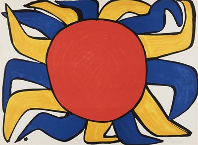 Lot 24 - Alexander Calder FRONTISPIECE Color lithograph,...