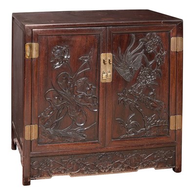 Lot 286 - Chinese Hongmu Cabinet Height 33 1/2 inches,...